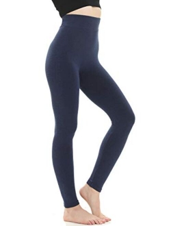 DINNAPE Thick Tummy Control Fleece Lined Leggings for Women High Waisted Soft Warm Yoga Seamless Leggings