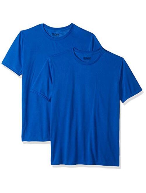 Gildan Men's Moisture Wicking Quick Dry Polyester Performance T-Shirt, 2-Pack