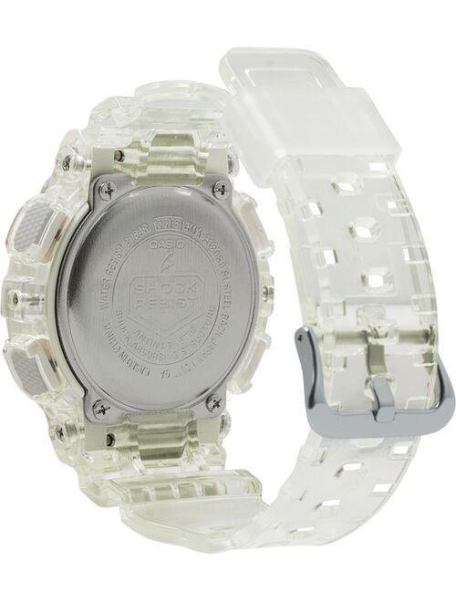 Casio Women's Analog-Digital Clear Resin Strap Watch 45.9mm