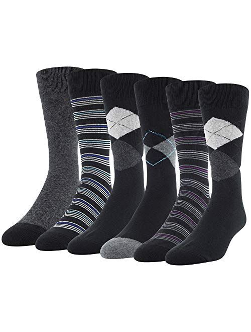 Gildan mens Fashion Dress Crew Socks