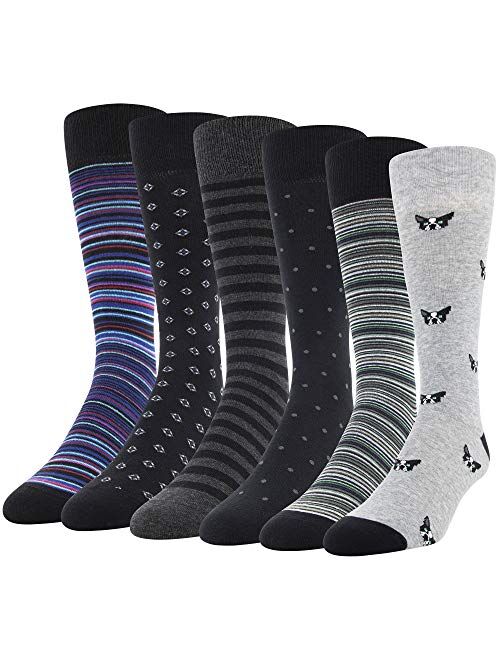 Gildan mens Fashion Dress Crew Socks