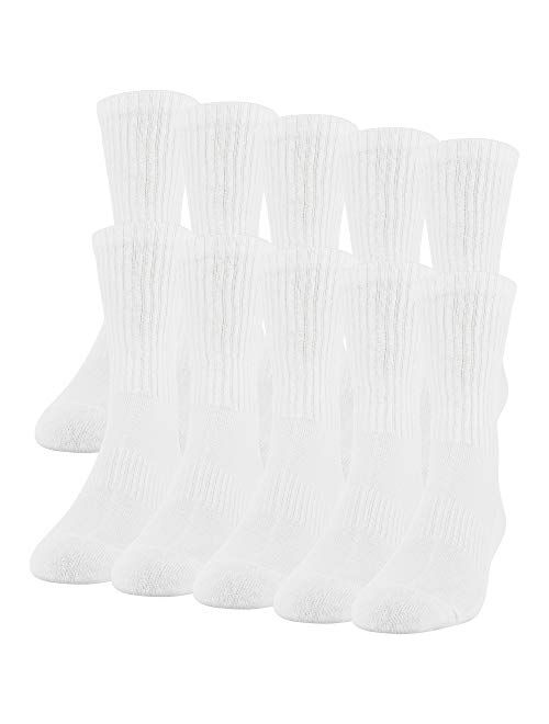 Gildan mens Cotton Crew Socks, 10 Pair