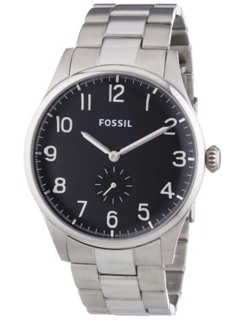 Fossil Men's FS4852 The Agent Analog Display Analog Quartz Silver Watch