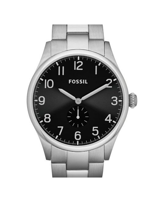 Fossil Men's FS4852 The Agent Analog Display Analog Quartz Silver Watch