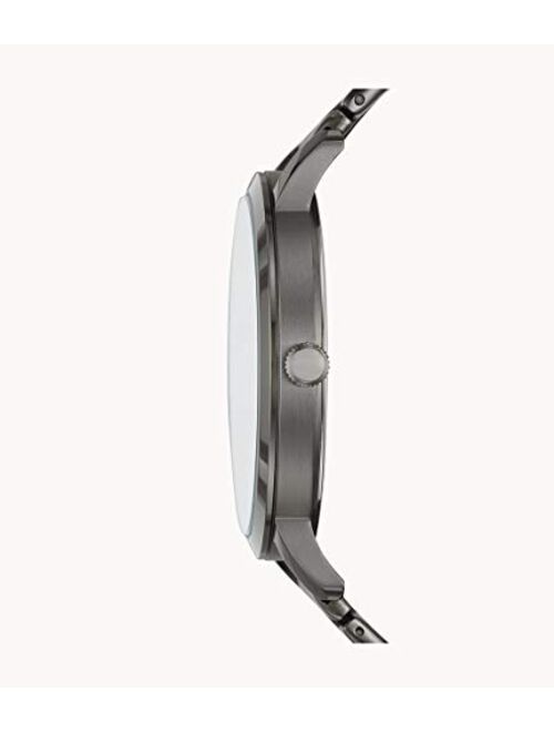 Fossil Lux Luther Three-Hand Smoke Stainless Steel Watch BQ2419