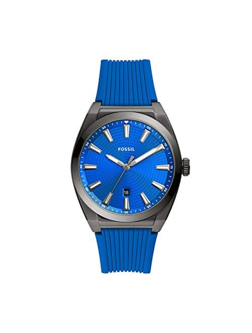 Fossil Everett Three-Hand Silicone Watch FS5831