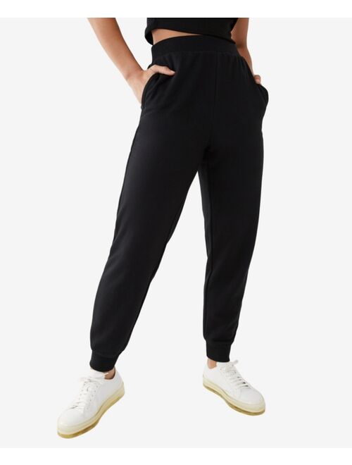 True Religion Women's High Rise Jogger Sweatpants