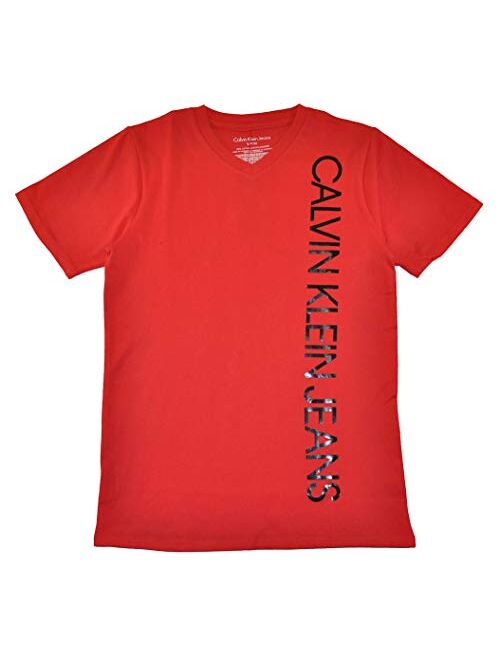 Calvin Klein Little/Big Boys' Classic Logo Print Tee Shirt