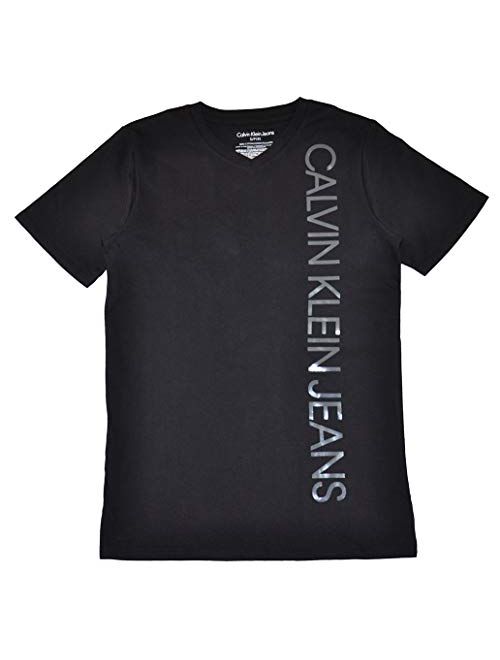 Calvin Klein Little/Big Boys' Classic Logo Print Tee Shirt