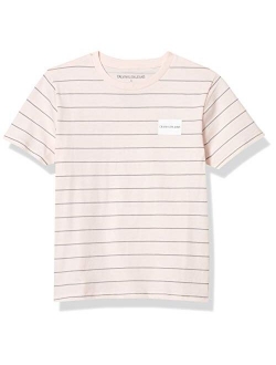 Boys' Short Sleeve Stripe Crew Neck