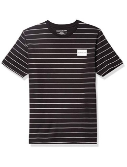 Boys' Short Sleeve Stripe Crew Neck