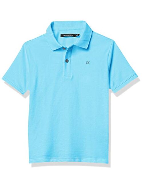 Calvin Klein Boys' Short Sleeve Solid Polo