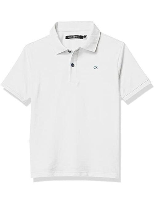 Calvin Klein Boys' Short Sleeve Solid Polo