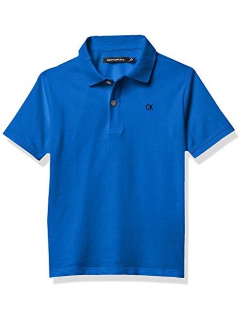 Calvin Klein Boys' Short Sleeve Solid Polo