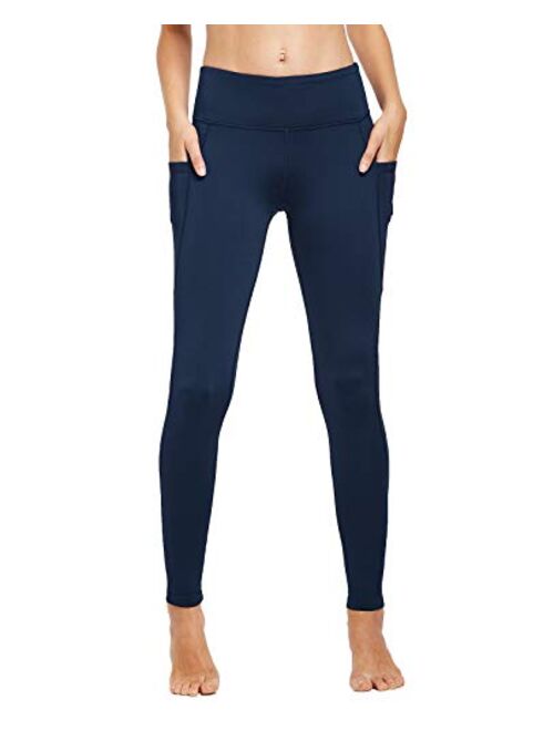 FitsT4 Women's High Waisted Fleece Lined Warm Thermal Legging Tights Winter Yoga Pants with Pockets