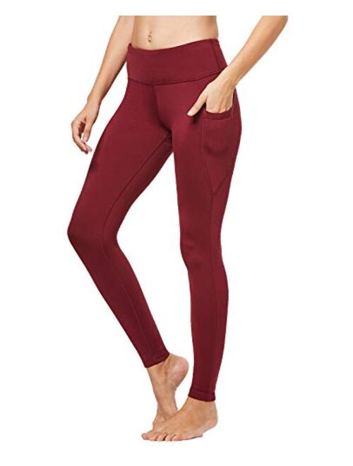 FitsT4 Women's High Waisted Fleece Lined Warm Thermal Legging Tights Winter Yoga Pants with Pockets