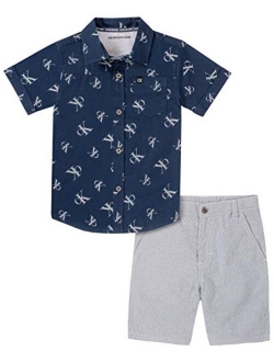 Boys' 2 Pieces Shirt Shorts Set