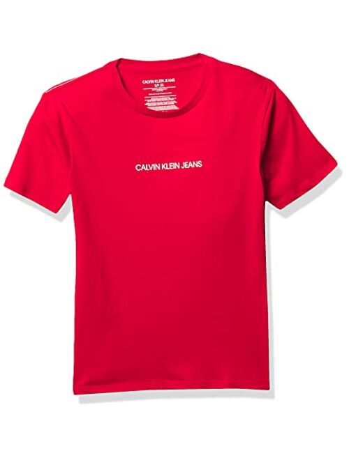 Calvin Klein Boys' Ck Tape Crew Neck Tee