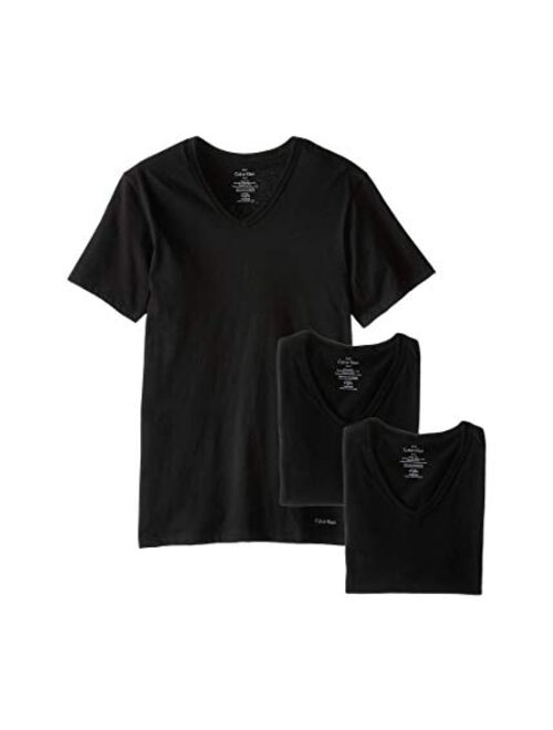 Calvin Klein Men`s Slim Fit V-Neck T-Shirts, 3-Pack