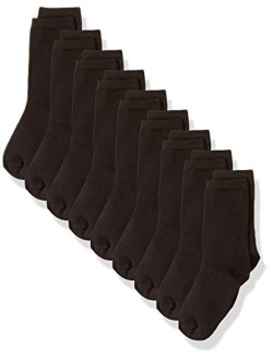 Boys' Uniform Light-Weight Cotton Crew Dress Socks