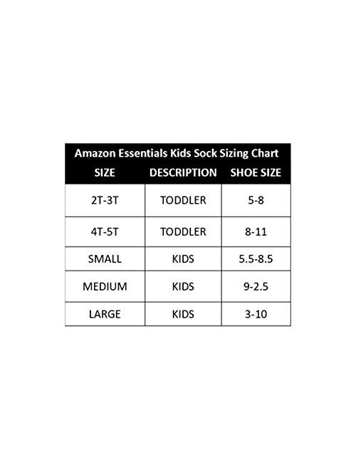 Amazon Essentials Boys' Uniform Light-Weight Cotton Crew Dress Socks