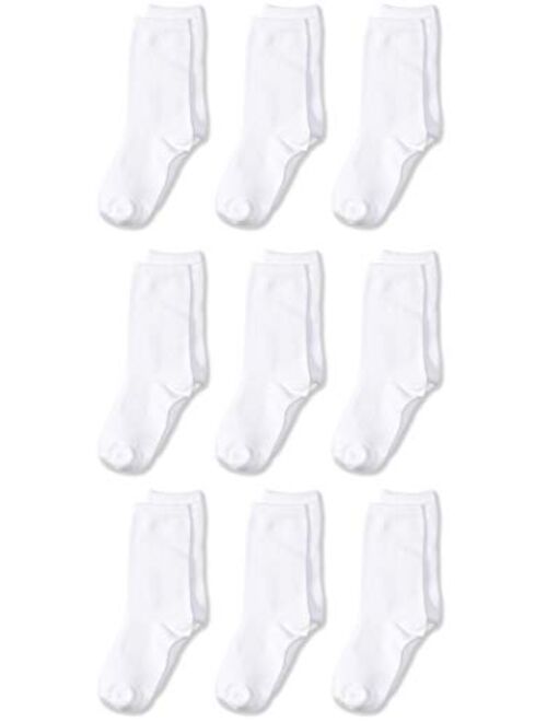 Amazon Essentials Boys' Uniform Light-Weight Cotton Crew Dress Socks