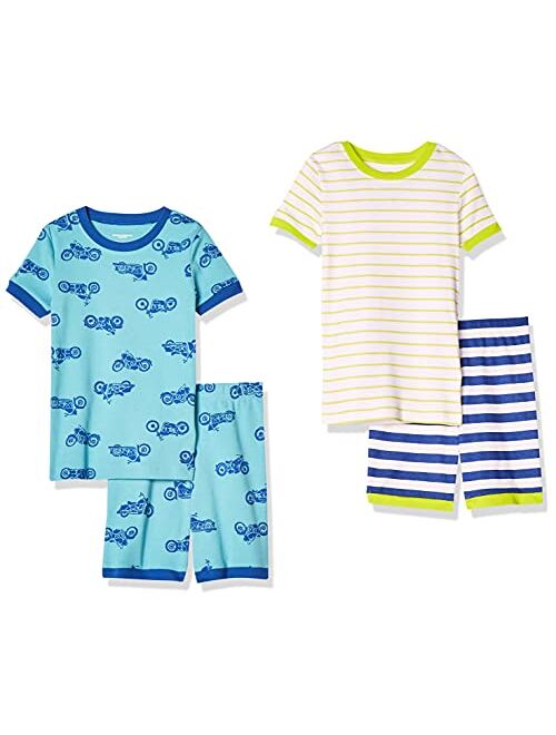 Amazon Essentials Boys' Snug-fit Cotton Pajamas Sleepwear Sets