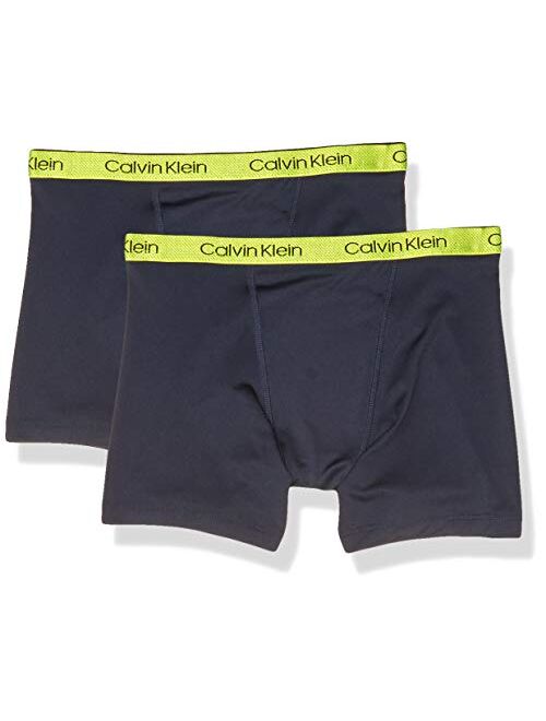 Calvin Klein Boys' Kids Performance Boxer Brief Underwear, Multipack