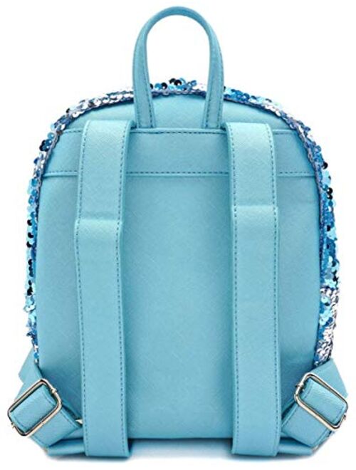 Loungefly x Disney Frozen Elsa Reversible Sequin Mini Backpack