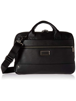 @ Work-Leather Brief, Black, Slim