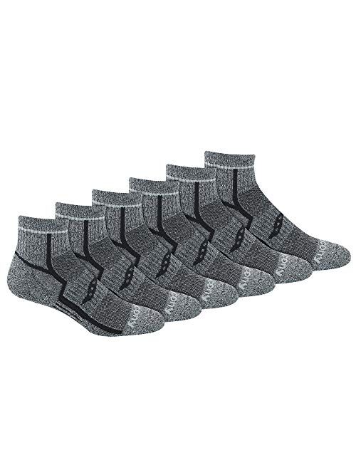 Saucony Men's Multi-Pack Bolt Performance Quarter Socks