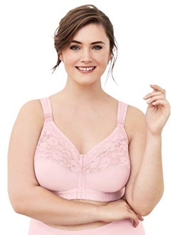 Comfort Choice Women's Plus Size The Easy Enhancer&Reg Cotton Posture Corrector Bra