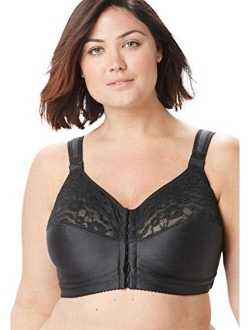 Comfort Choice Women's Plus Size The Easy Enhancer&Reg Cotton Posture Corrector Bra