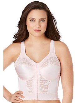 Comfort Choice Women's Plus Size Easy Enhancer&Reg Wireless Longline Posture Corrector Bra