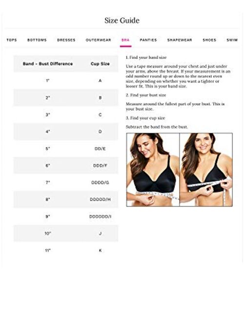 Comfort Choice Women's Plus Size Easy Enhancer&Reg Wireless Longline Posture Corrector Bra