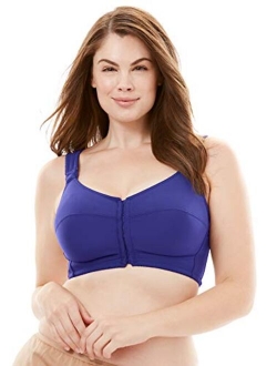 Comfort Choice Women's Plus Size Stay-Cool Wireless Posture Corrector Bra