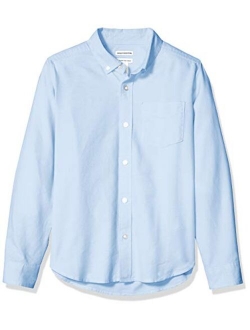 Boys' Uniform Long-Sleeve Woven Oxford Button-Down Shirts