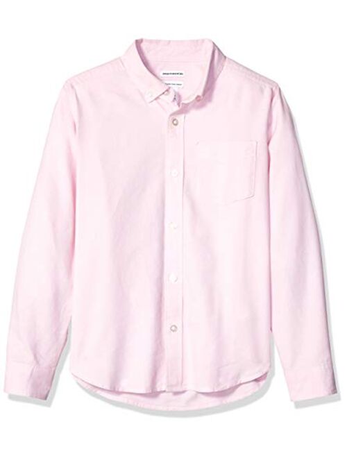 Amazon Essentials Boys' Uniform Long-Sleeve Woven Oxford Button-Down Shirts