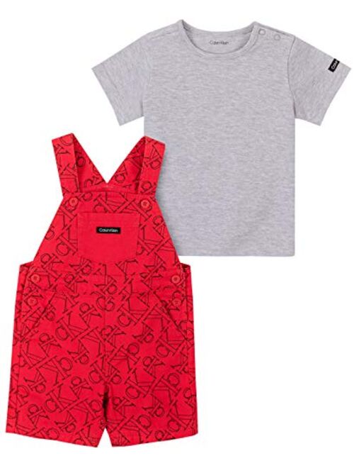 Calvin Klein Boys' 2 Pieces Shortall Set