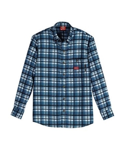 Men's Flame-Resistant Long Sleeve Plaid Shirt