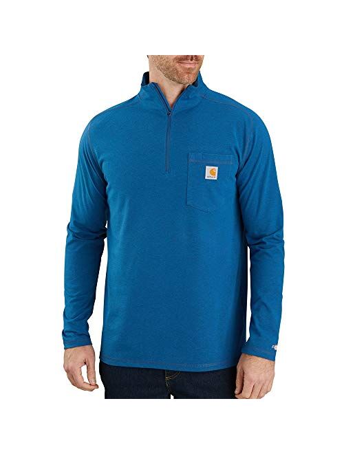 Carhartt Men's Force Relaxed Fit Long Sleeve Quarter Zip Pocket T-Shirt