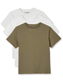 Kids T Shirts 2 Packs or 3 Packs Soft Cotton Crew Neck Tee for Boys or Girls 4-12 Years