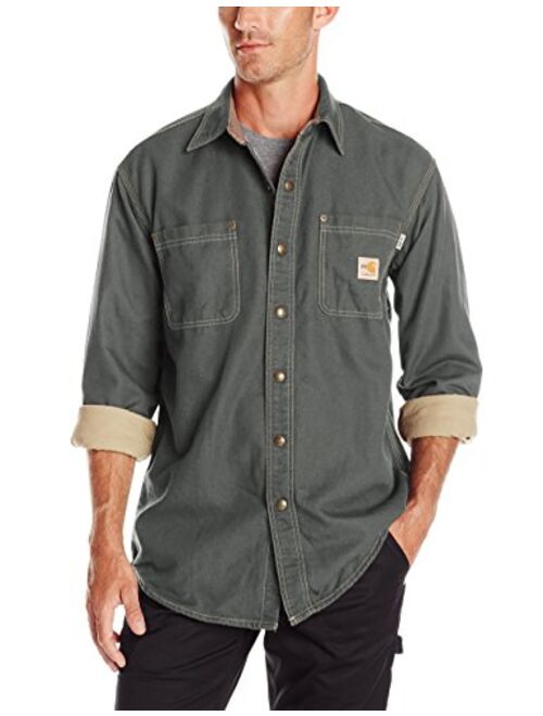 Carhartt Men's Flame Resistant Canvas Shirt Jacket