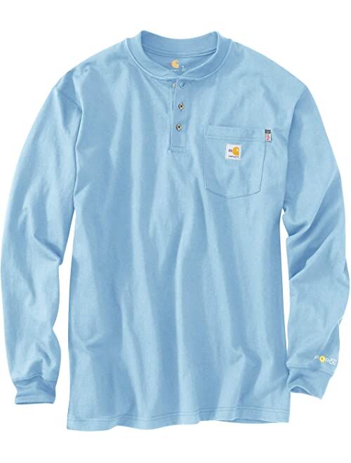 Carhartt Men's Big & Tall Flame Resistant Force Cotton Long Sleeve Henley