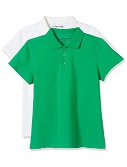 Unisex Kids Short Sleeve Performance Polo Shirt for Boys and Girls 4-12 Years