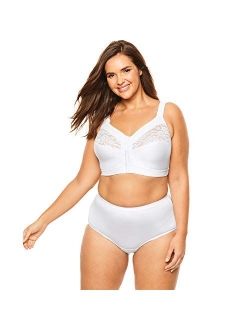 Comfort Choice Women's Plus Size Easy Enhancer&Reg Wireless Posture Corrector Bra