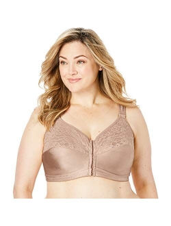 Comfort Choice Women's Plus Size Easy Enhancer&Reg Wireless Posture Corrector Bra