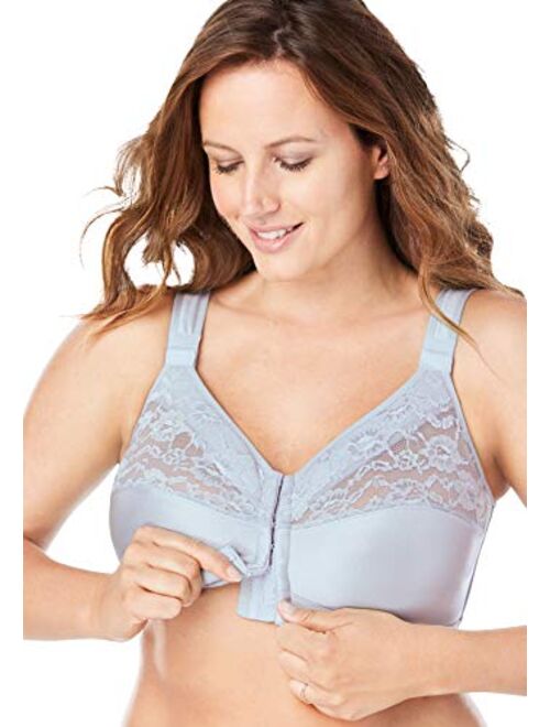 Comfort Choice Women's Plus Size Easy Enhancer&Reg Wireless Posture Corrector Bra