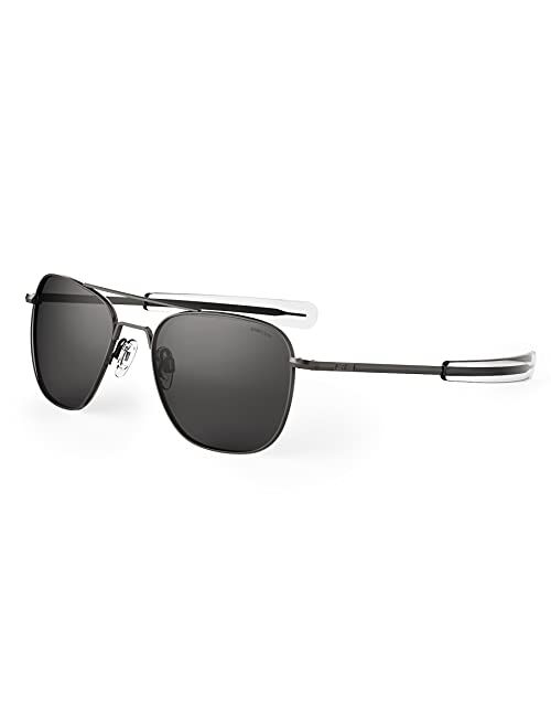 Randolph USA | Gunmetal Classic Aviator Sunglasses for Men or Women 100% UV