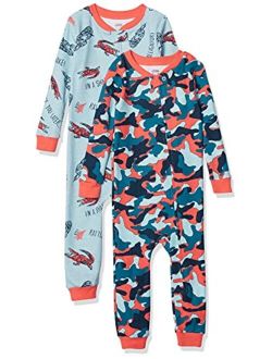 Boys Snug-Fit Cotton Footless Sleeper Pajamas
